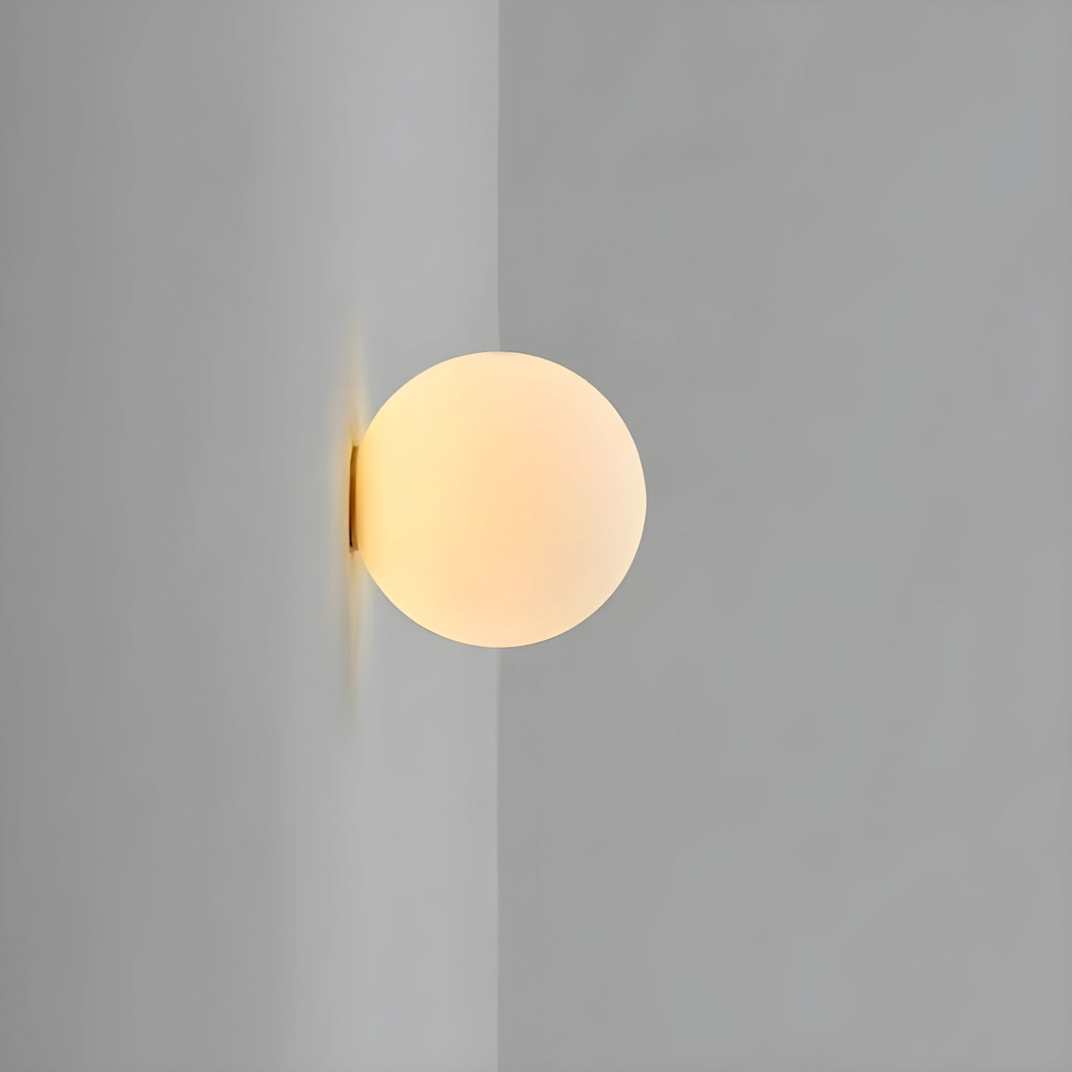 Frosted Glass Globe Wall Lamp – view 9 | BROKLEN