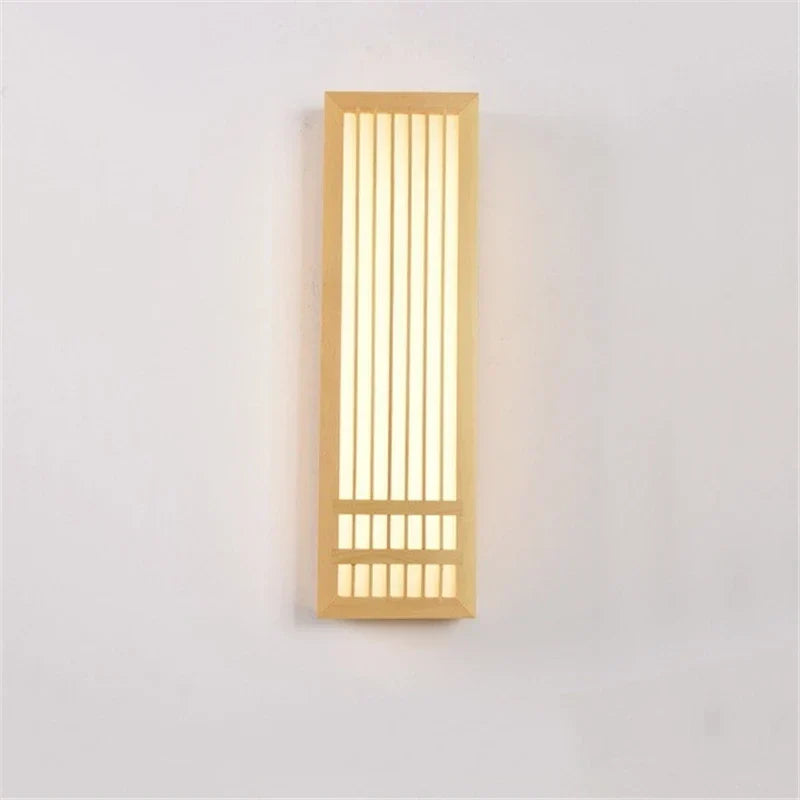 Japandi Wooden Slat LED Wall Light – view 6 | BROKLEN