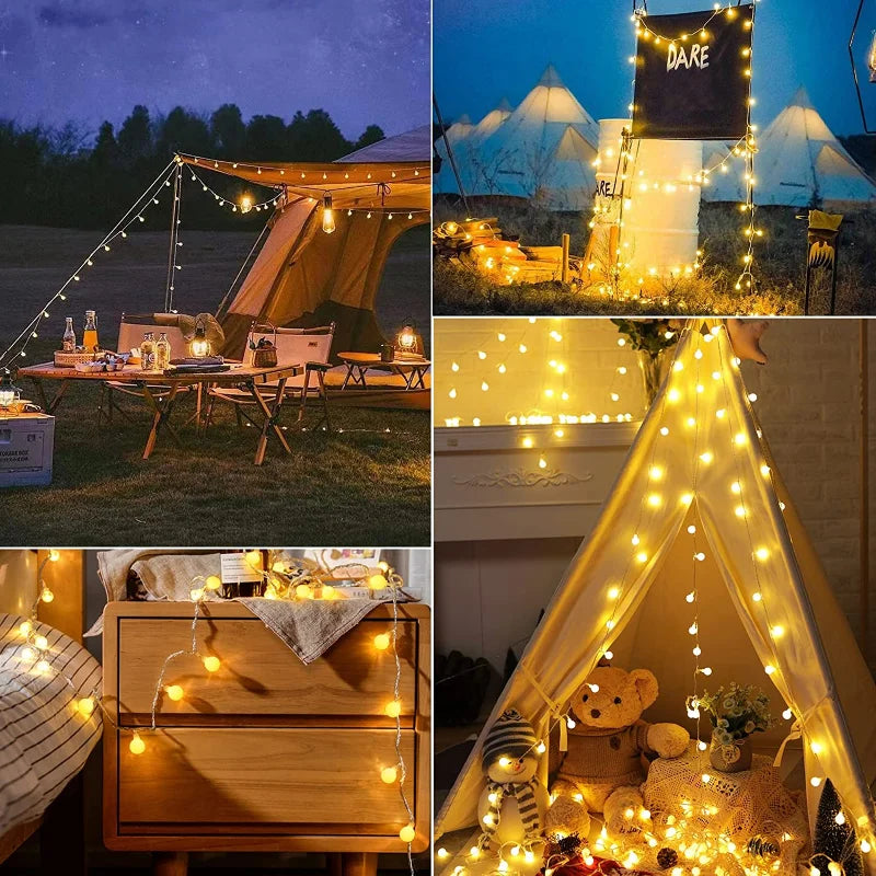 Solar LED Outdoor String Lights – view 7 | BROKLEN