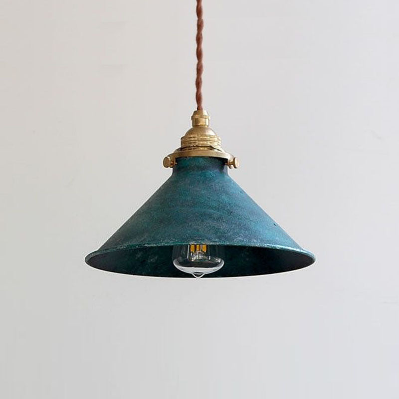 Vintage Industrial Cone Pendant Light – view 4 | BROKLEN