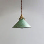 Vintage Industrial Cone Pendant Light – view 2 | BROKLEN