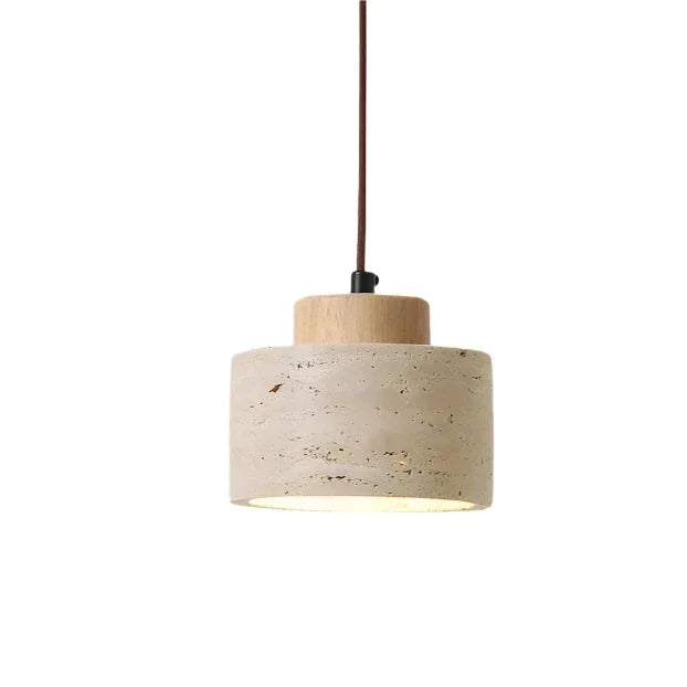 Minimalist Nordic Travertine Pendant Light – view 4 | BROKLEN