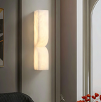 Modern Alabaster Wall Light – Soft Diffused Light – view 6 | BROKLEN