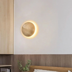 Round Travertine Wall Light – view 7 | BROKLEN