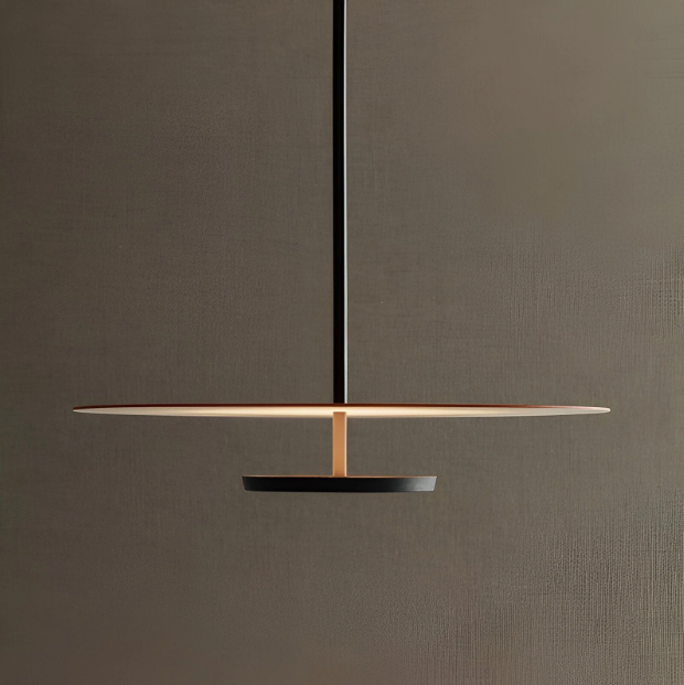 Nordic Minimalist Round LED Pendant Light – view 2 | BROKLEN
