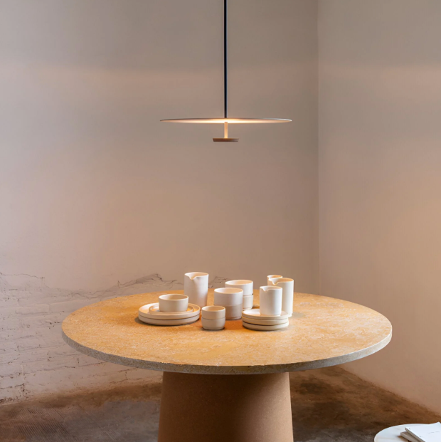 Nordic Minimalist Round LED Pendant Light – view 3 | BROKLEN