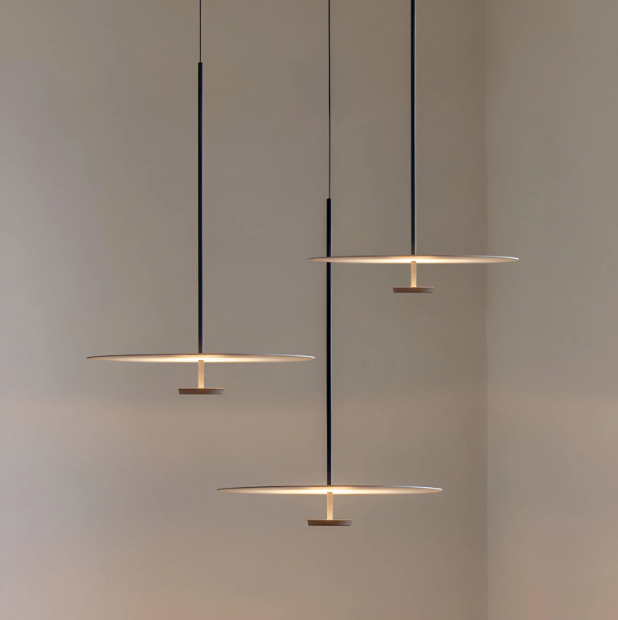 Nordic Minimalist Round LED Pendant Light – view 4 | BROKLEN