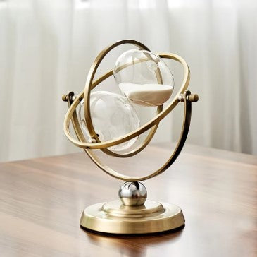 Luxury Hourglass Sand Timer with Metal Frame – view 7 | BROKLEN