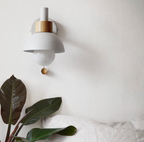 Pull-Chain Wall Sconce with Wooden Accent – view 16 | BROKLEN
