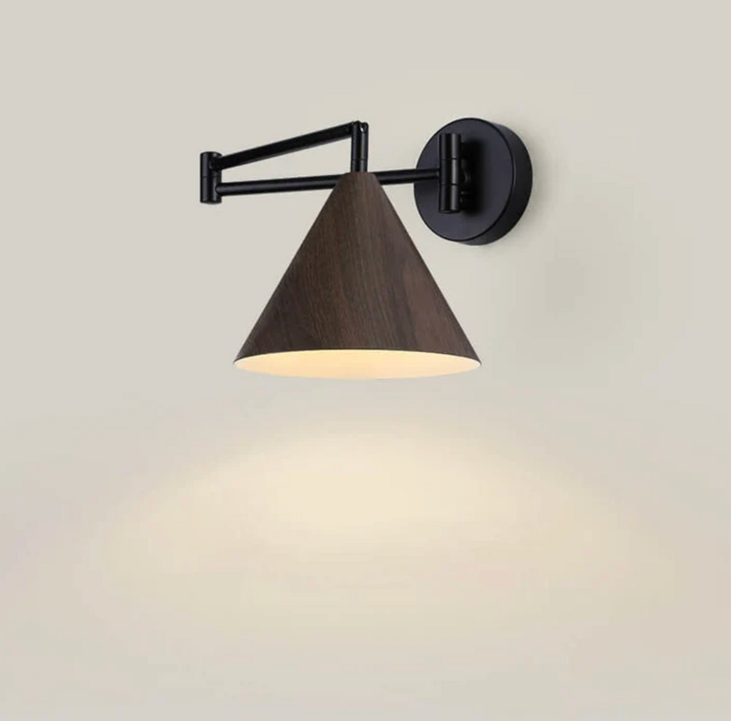 Scandinavian Wooden Cone Wall Sconce – view 7 | BROKLEN