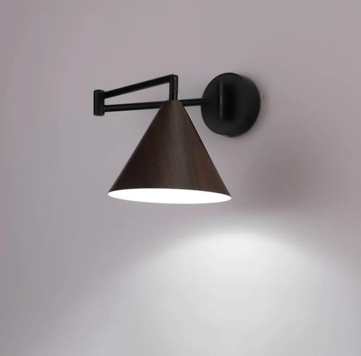 Scandinavian Wooden Cone Wall Sconce – view 8 | BROKLEN