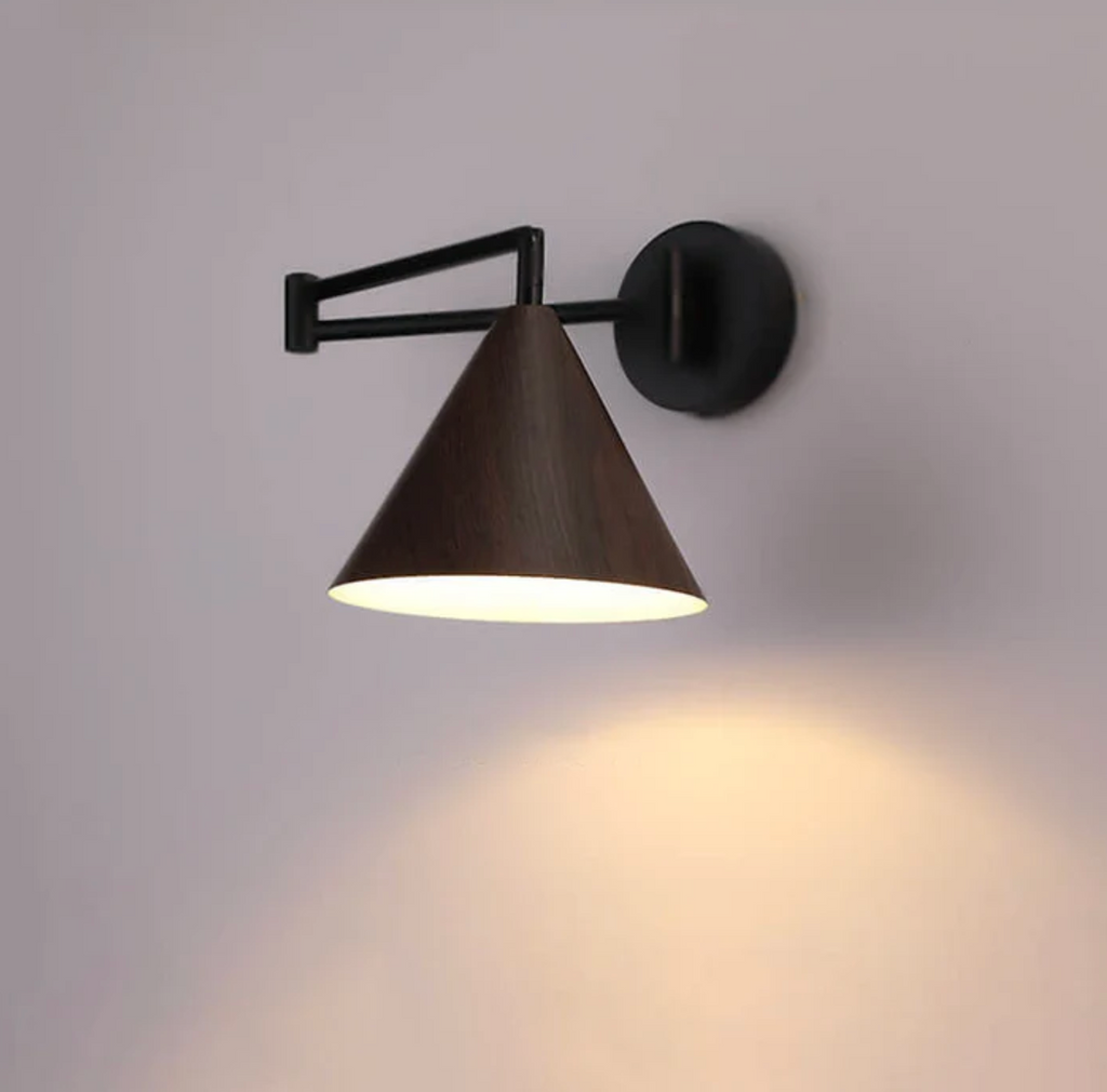 Scandinavian Wooden Cone Wall Sconce – view 9 | BROKLEN