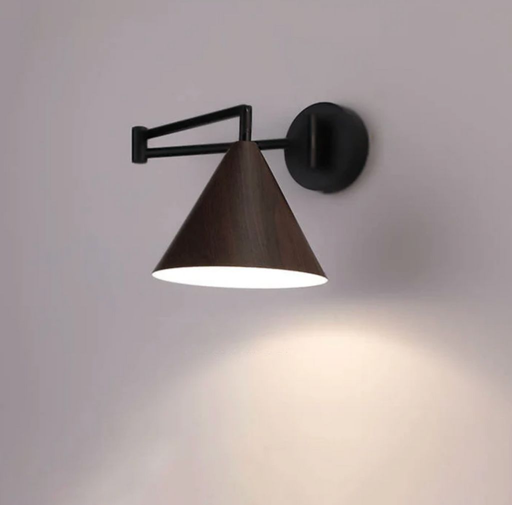 Scandinavian Wooden Cone Wall Sconce – view 10 | BROKLEN