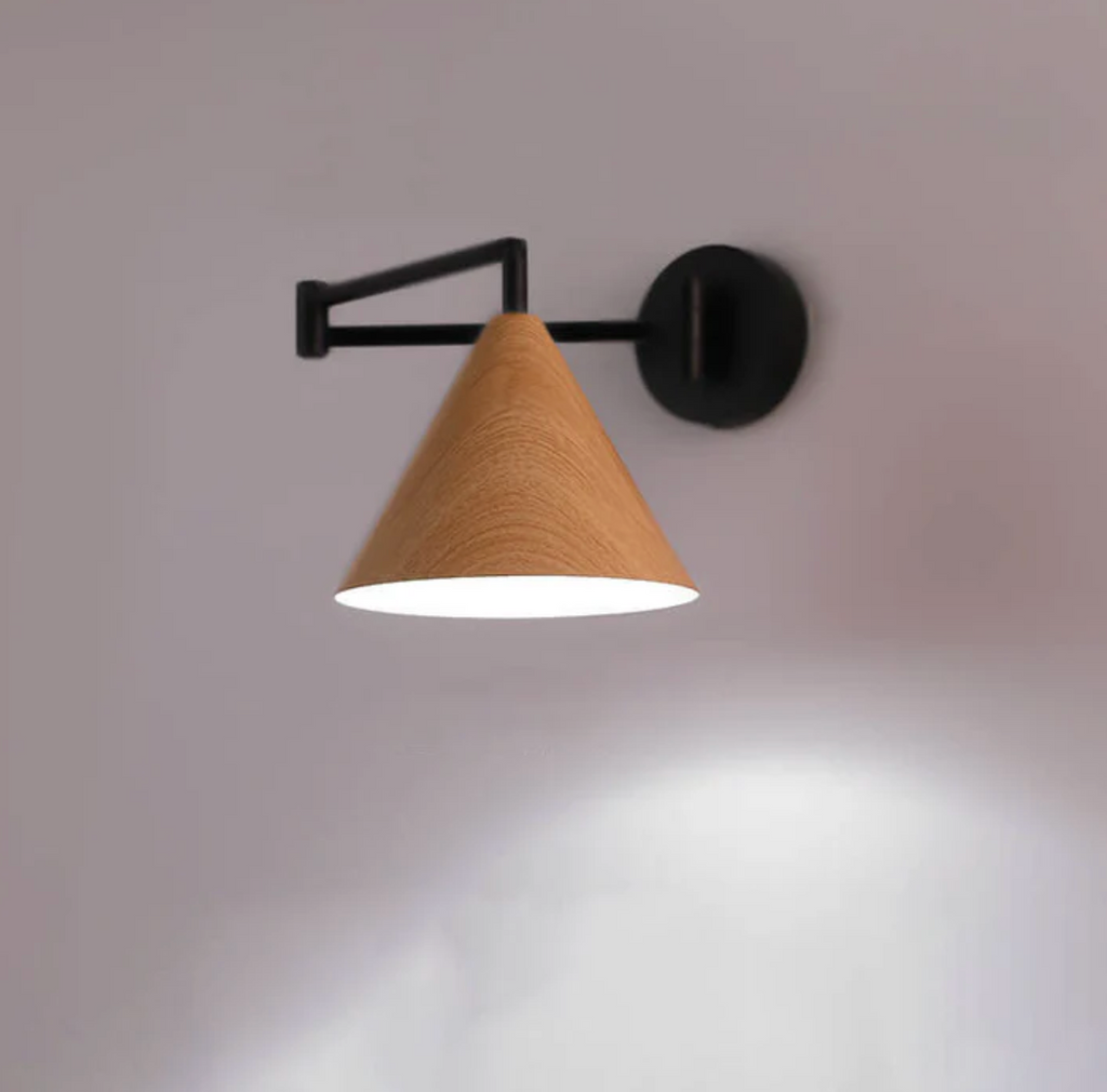 Scandinavian Wooden Cone Wall Sconce – view 12 | BROKLEN