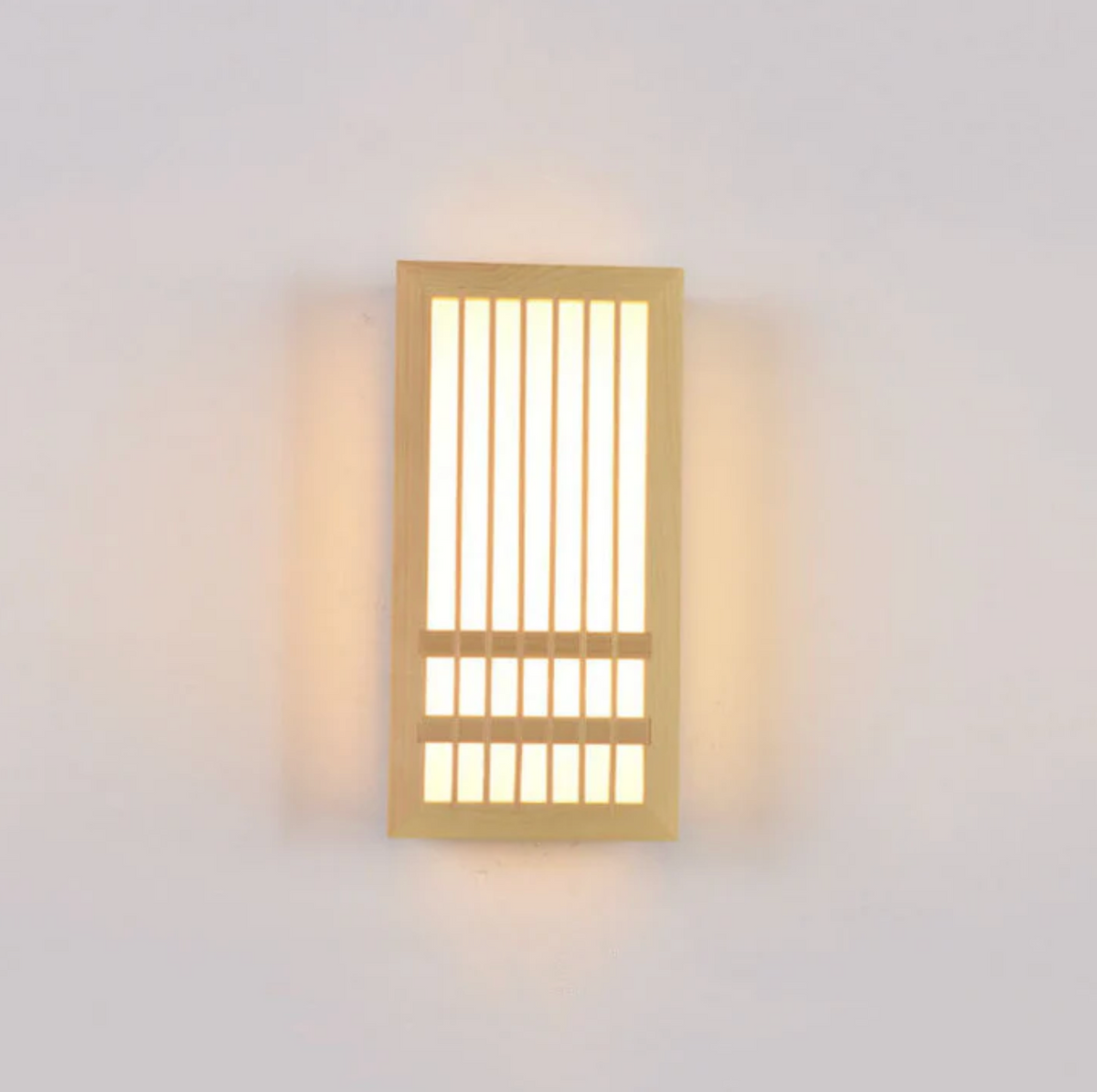 Japandi Wooden Slat LED Wall Light – view 8 | BROKLEN