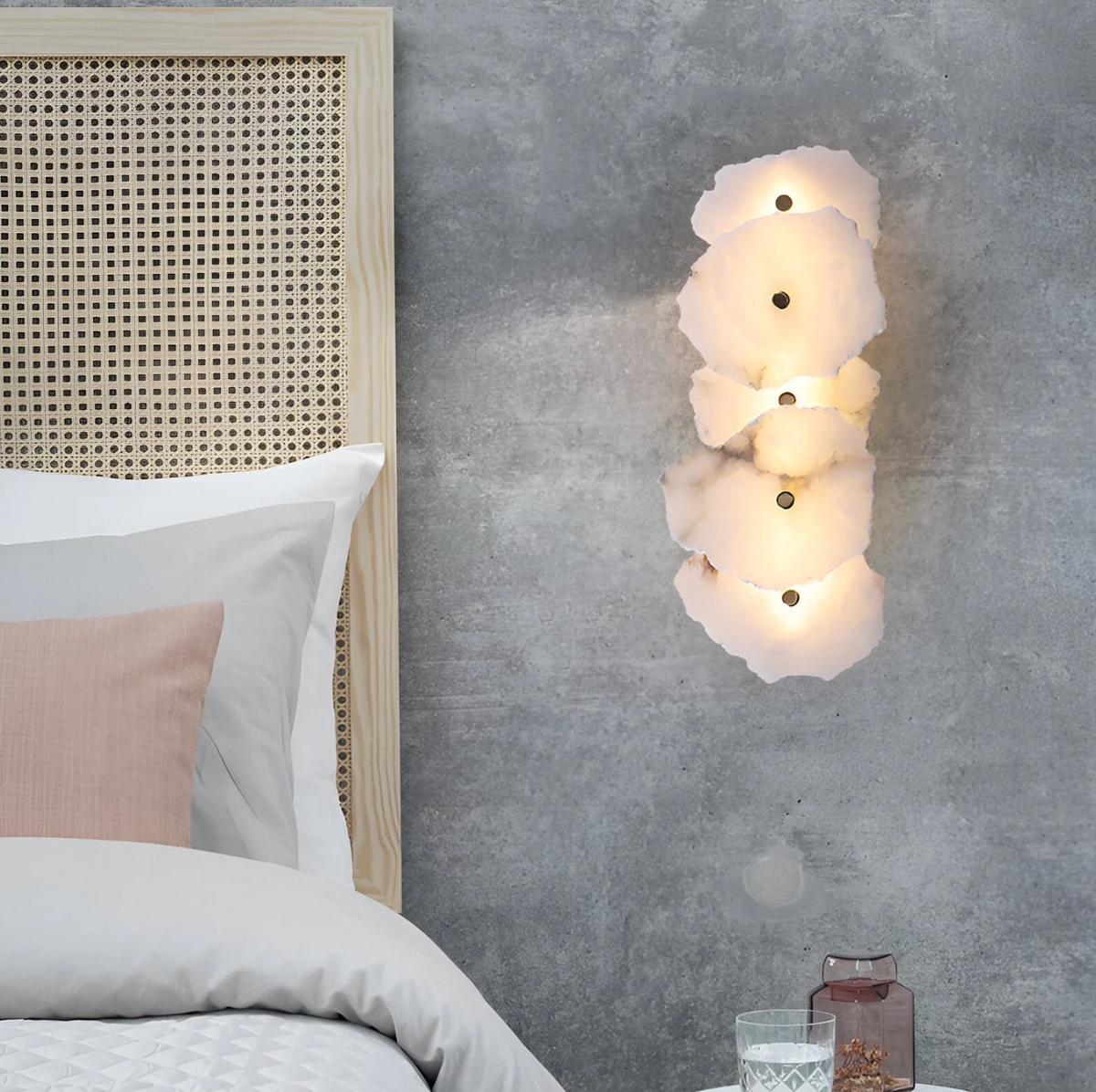 Organic Stone-Look LED Wall Sconce – view 25 | BROKLEN