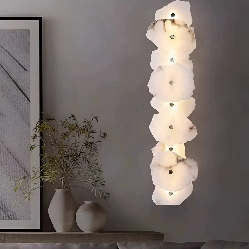 Organic Stone-Look LED Wall Sconce – view 22 | BROKLEN