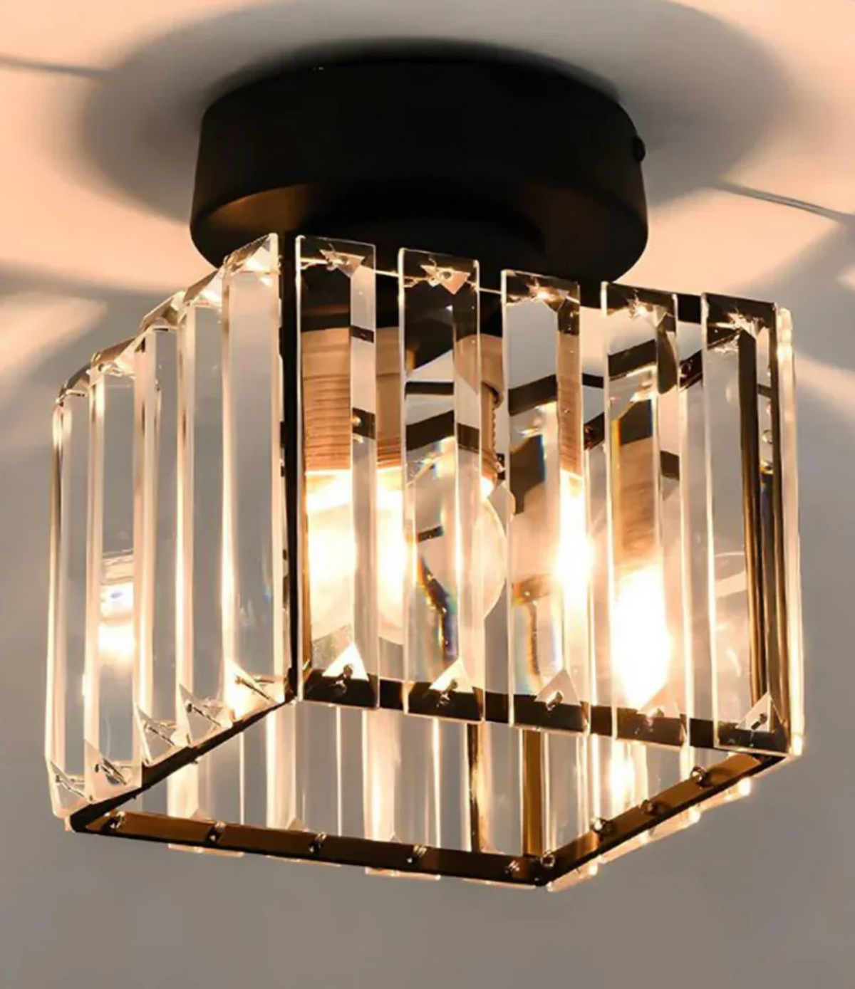 Glam Crystal Flush Mount Ceiling Light – view 11 | BROKLEN