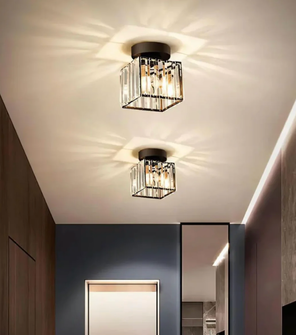Glam Crystal Flush Mount Ceiling Light – view 13 | BROKLEN