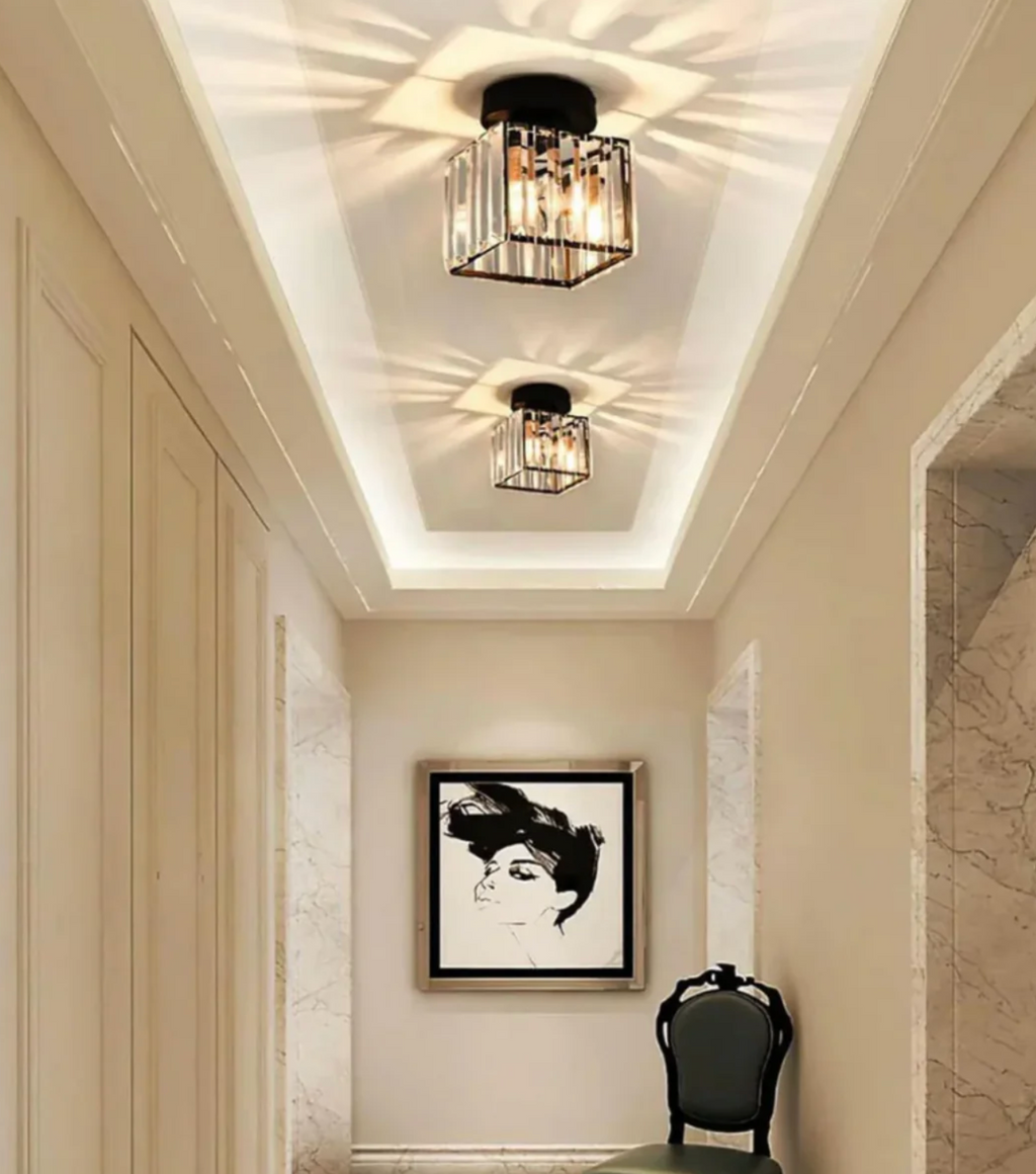 Glam Crystal Flush Mount Ceiling Light – view 14 | BROKLEN