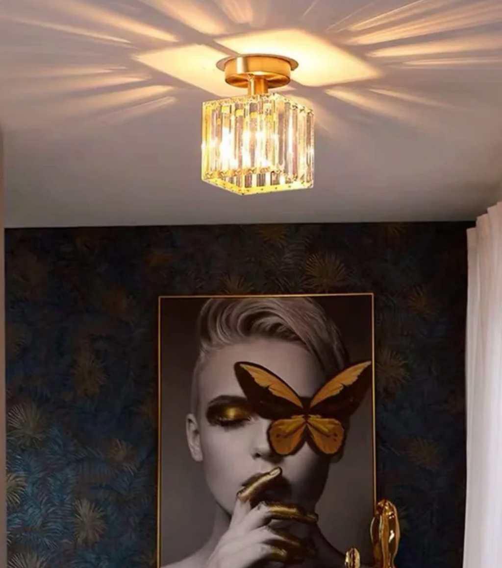 Glam Crystal Flush Mount Ceiling Light – view 18 | BROKLEN