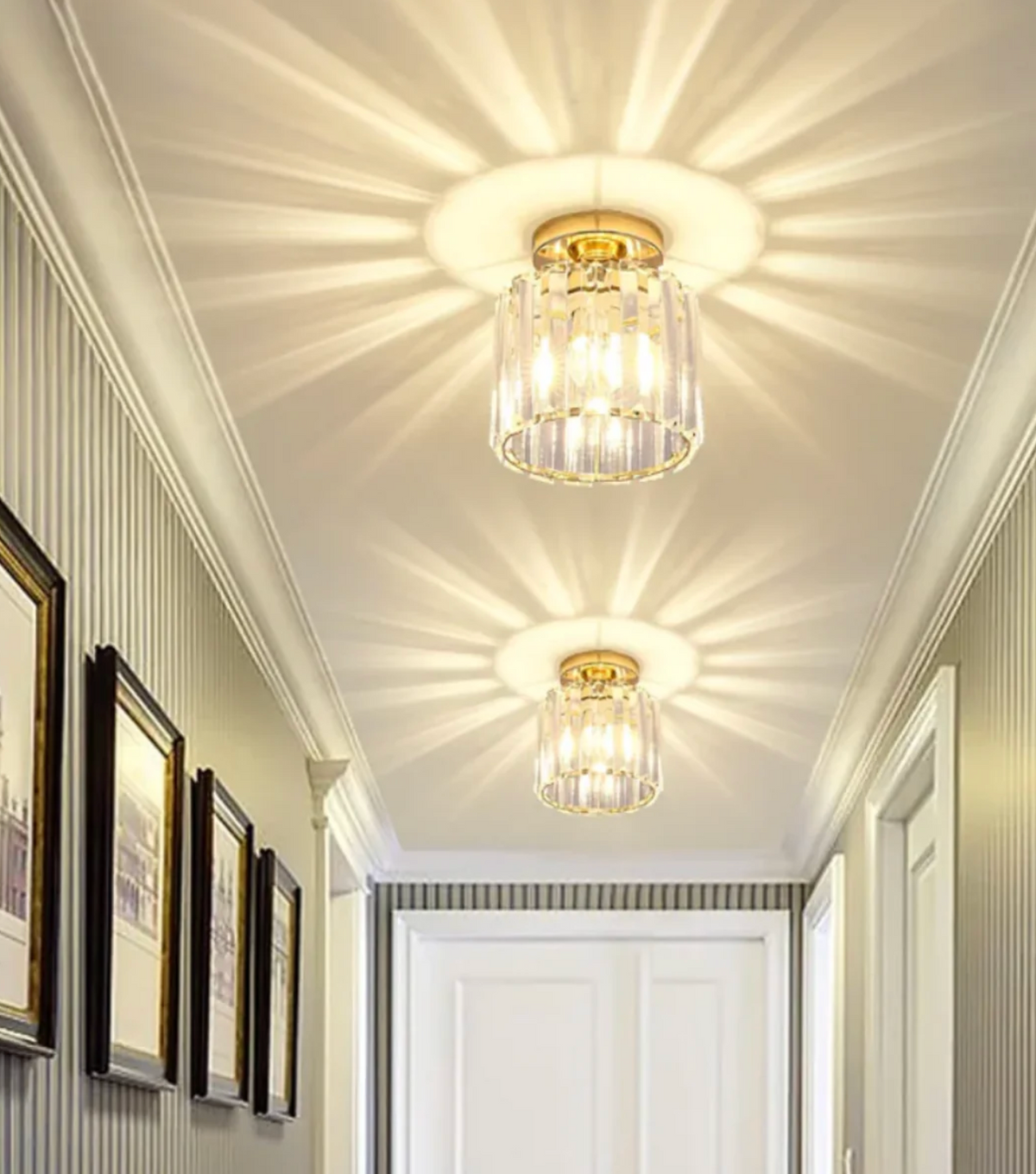 Glam Crystal Flush Mount Ceiling Light – view 24 | BROKLEN
