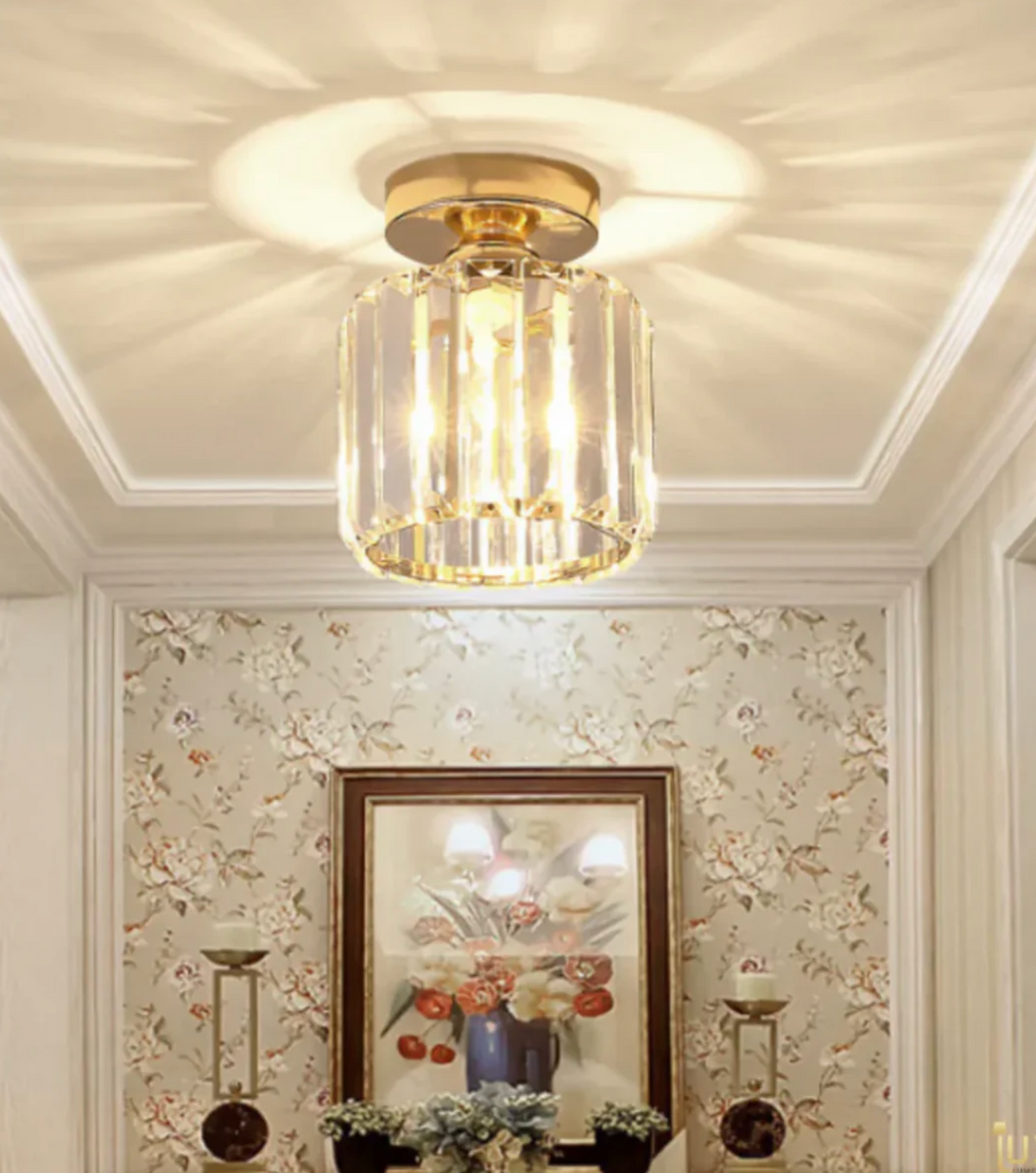 Glam Crystal Flush Mount Ceiling Light – view 25 | BROKLEN