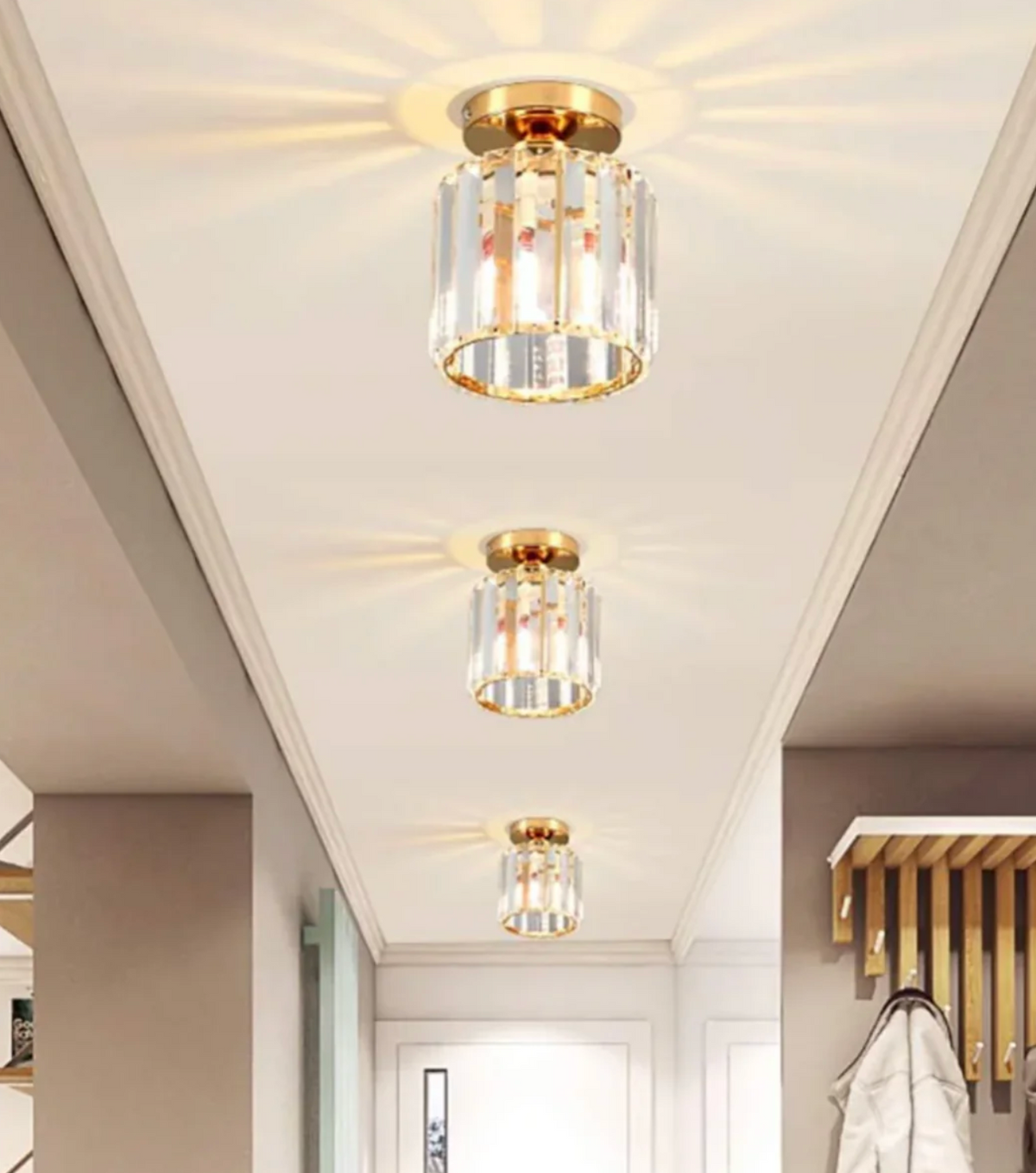 Glam Crystal Flush Mount Ceiling Light – view 28 | BROKLEN