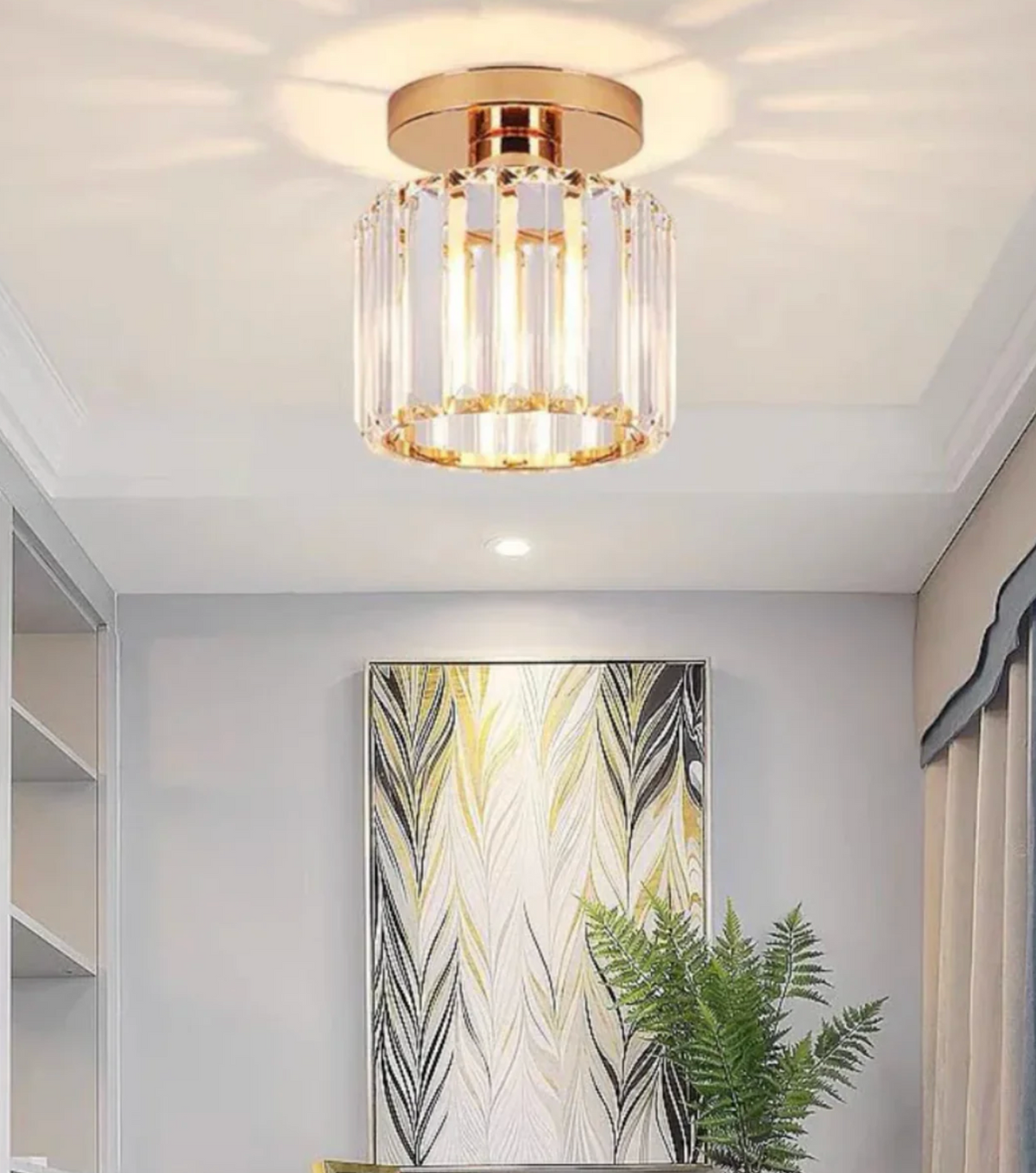 Glam Crystal Flush Mount Ceiling Light – view 31 | BROKLEN