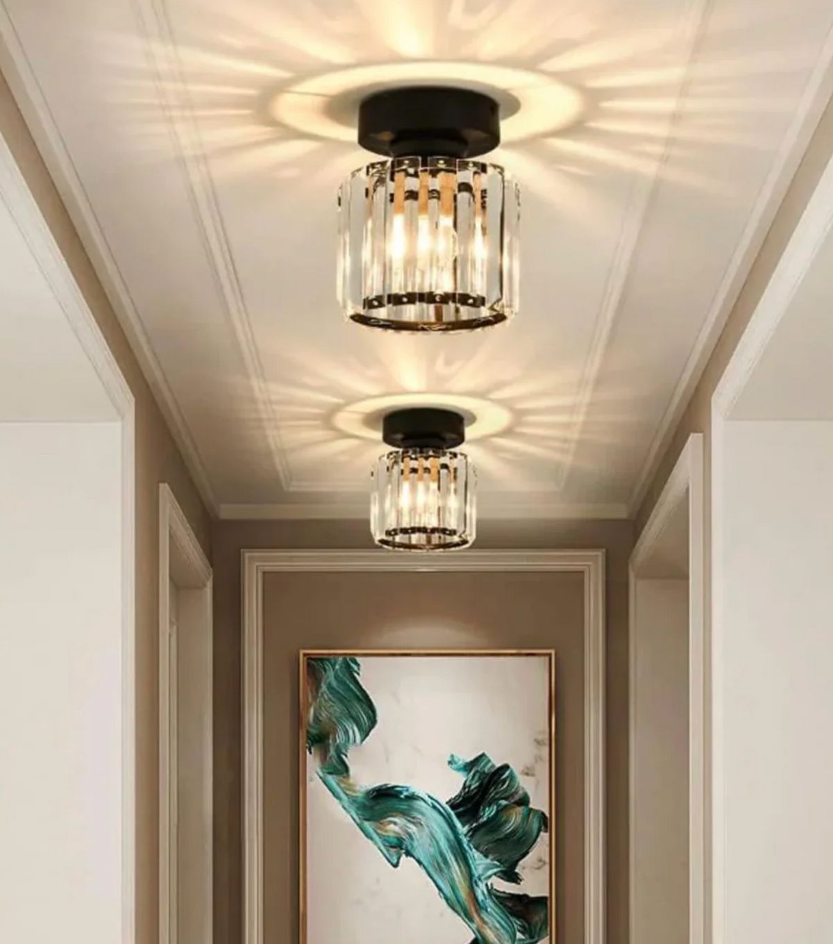 Glam Crystal Flush Mount Ceiling Light – view 35 | BROKLEN