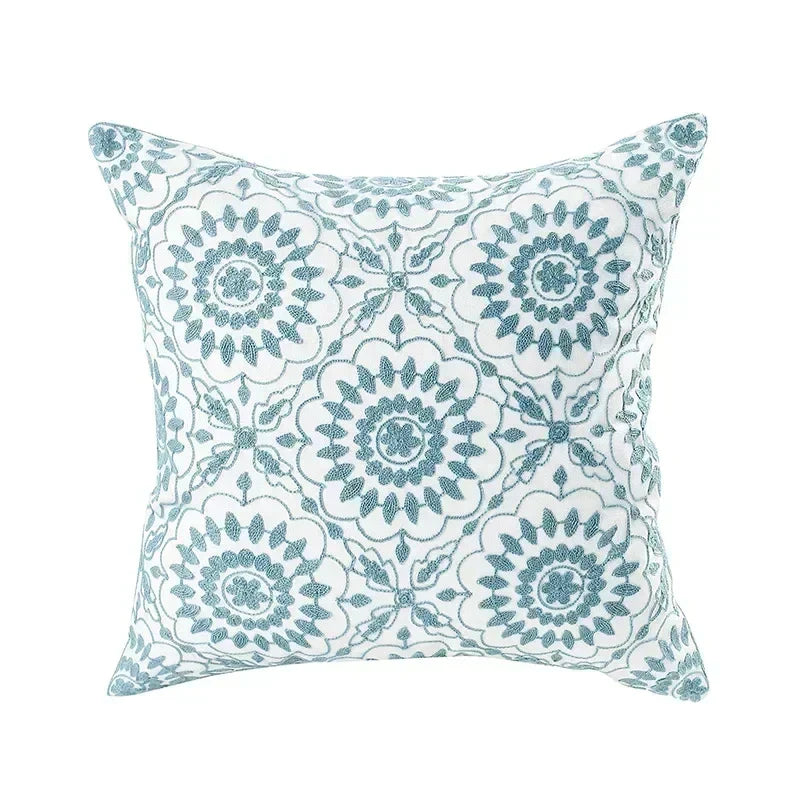 Embroidered Floral Throw Pillow Cover – view 19 | BROKLEN