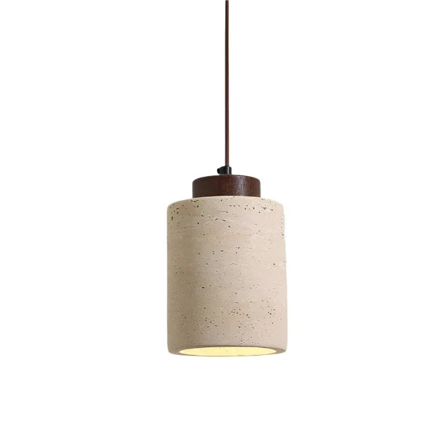 Minimalist Nordic Travertine Pendant Light – view 3 | BROKLEN