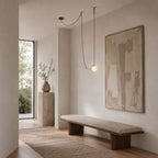 Cascading Glass Globe Chandelier with Leather Straps – view 14 | BROKLEN