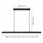 Linear LED Pendant Light – Dining Table & Kitchen Island – view 7 | BROKLEN