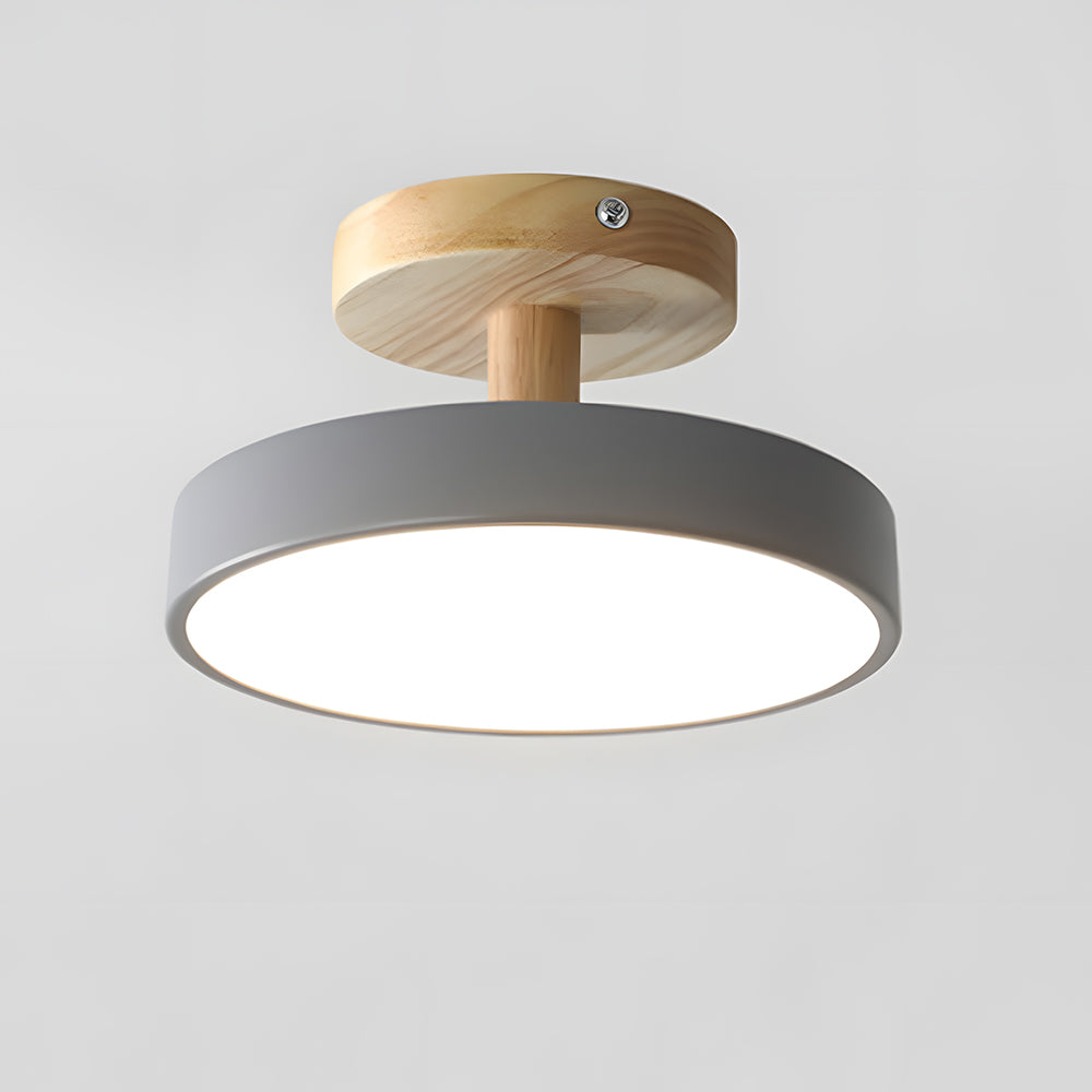 Scandinavian Wood & Metal LED Ceiling Light – view 7 | BROKLEN