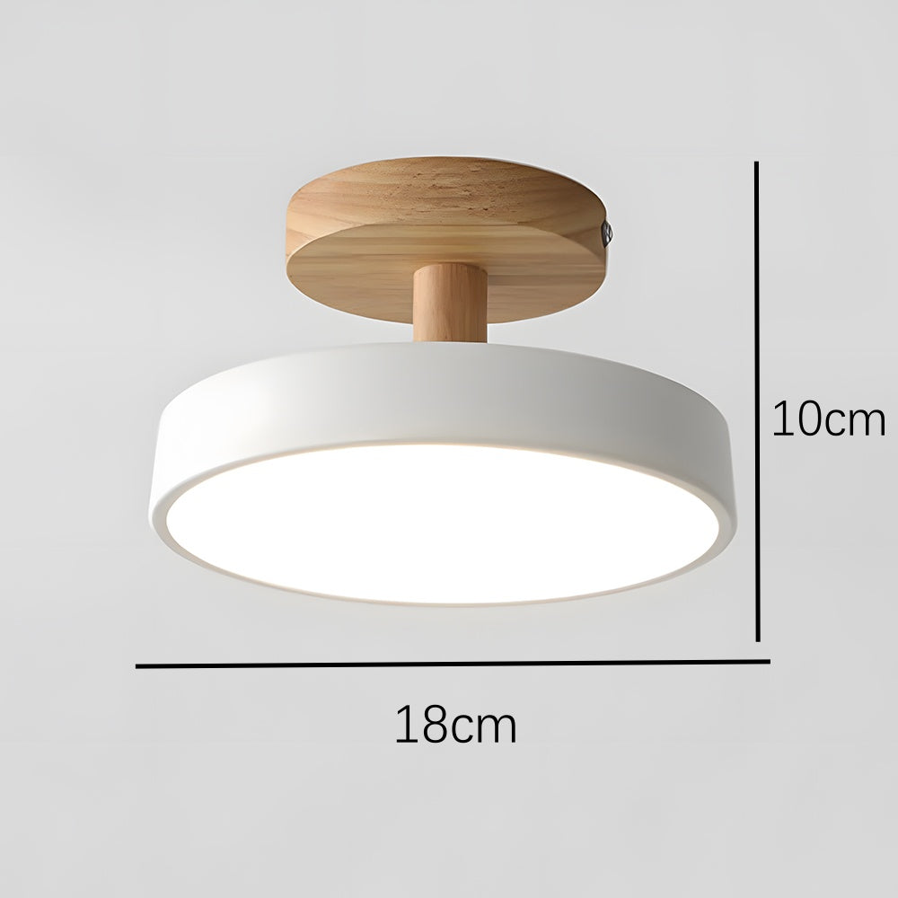 Scandinavian Wood & Metal LED Ceiling Light – view 16 | BROKLEN