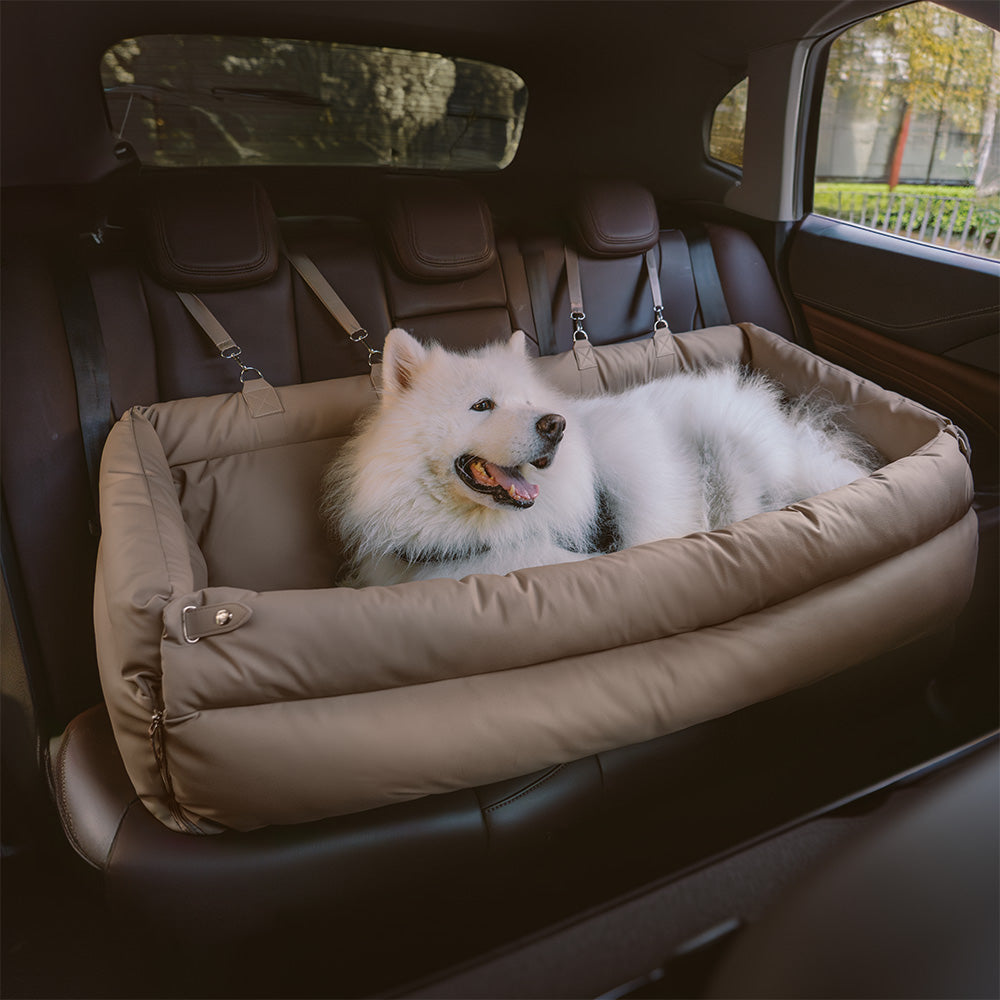 Dog Car Seat Booster – Faux Leather with Plush Padding & Non-Slip Base | BROKLEN - view 9