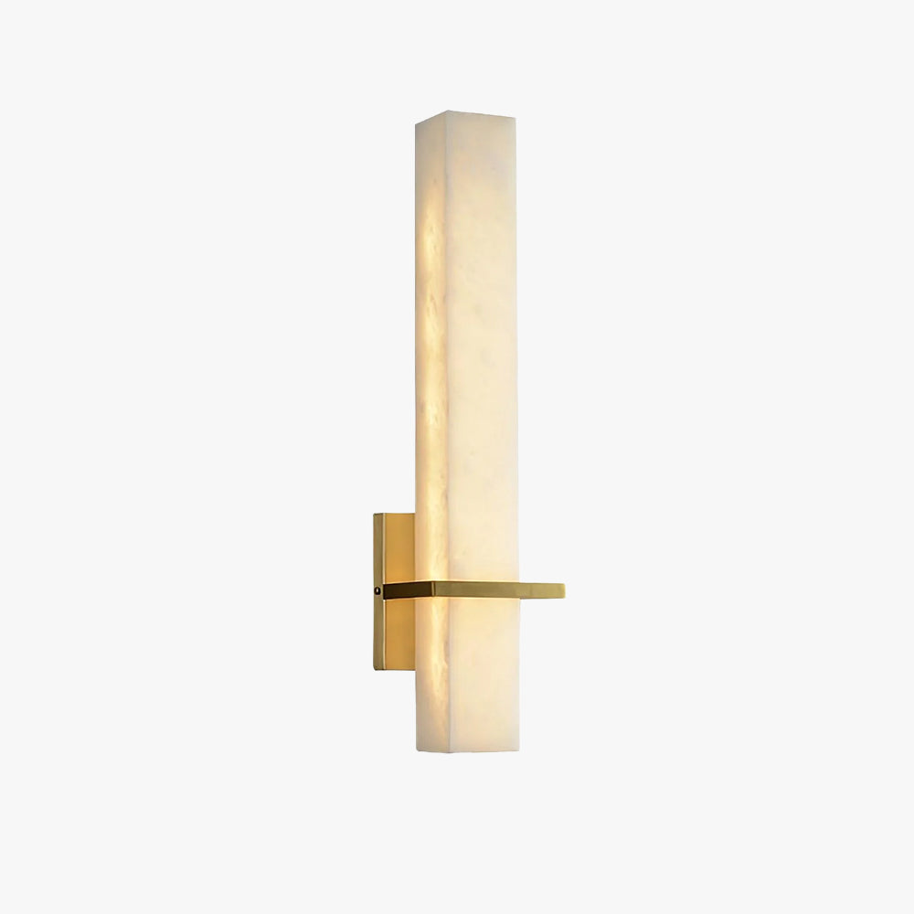 Alabaster & Brass LED Wall Sconce – view 25 | BROKLEN