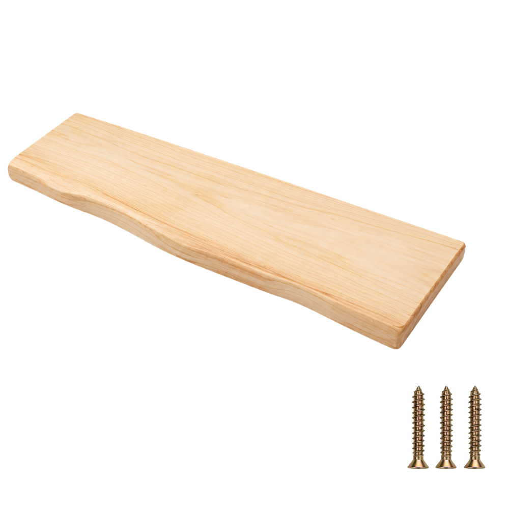 Live-Edge Acacia Wood Wall Shelf – view 18 | BROKLEN