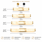 Vertical Alabaster Wall Light – view 13 | BROKLEN