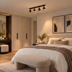 4-Spotlight Ceiling Track Light – Matt Black – view 5 | BROKLEN