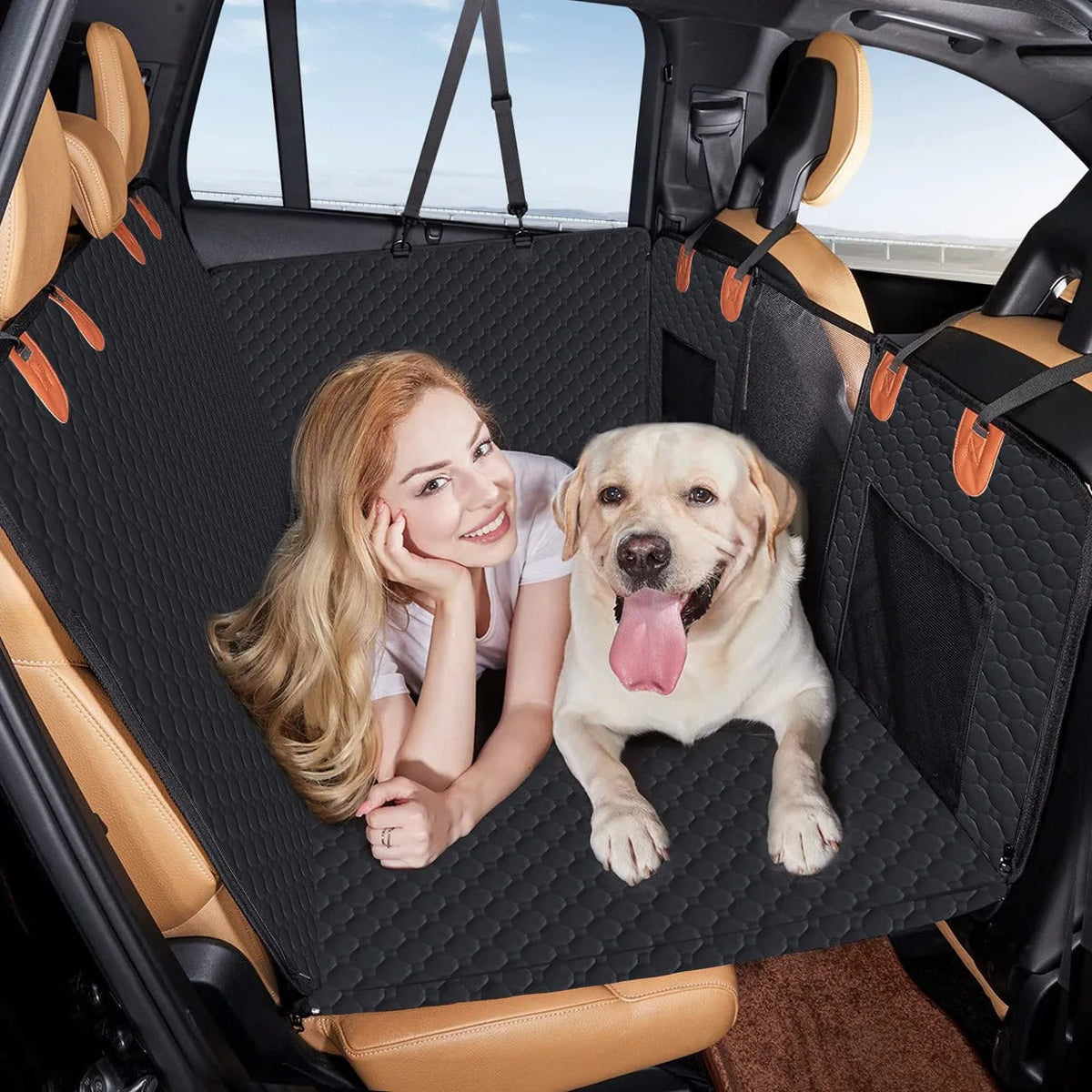 Waterproof Car Seat Cover Hammock for Pets | Universal Fit | Machine Washable | BROKLEN - view 7