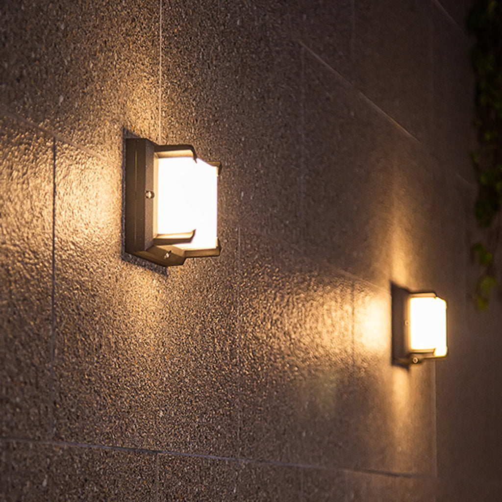 Square Black Waterproof LED Outdoor Wall Light – view 7 | BROKLEN