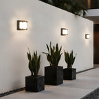 Square Black Waterproof LED Outdoor Wall Light – view 8 | BROKLEN