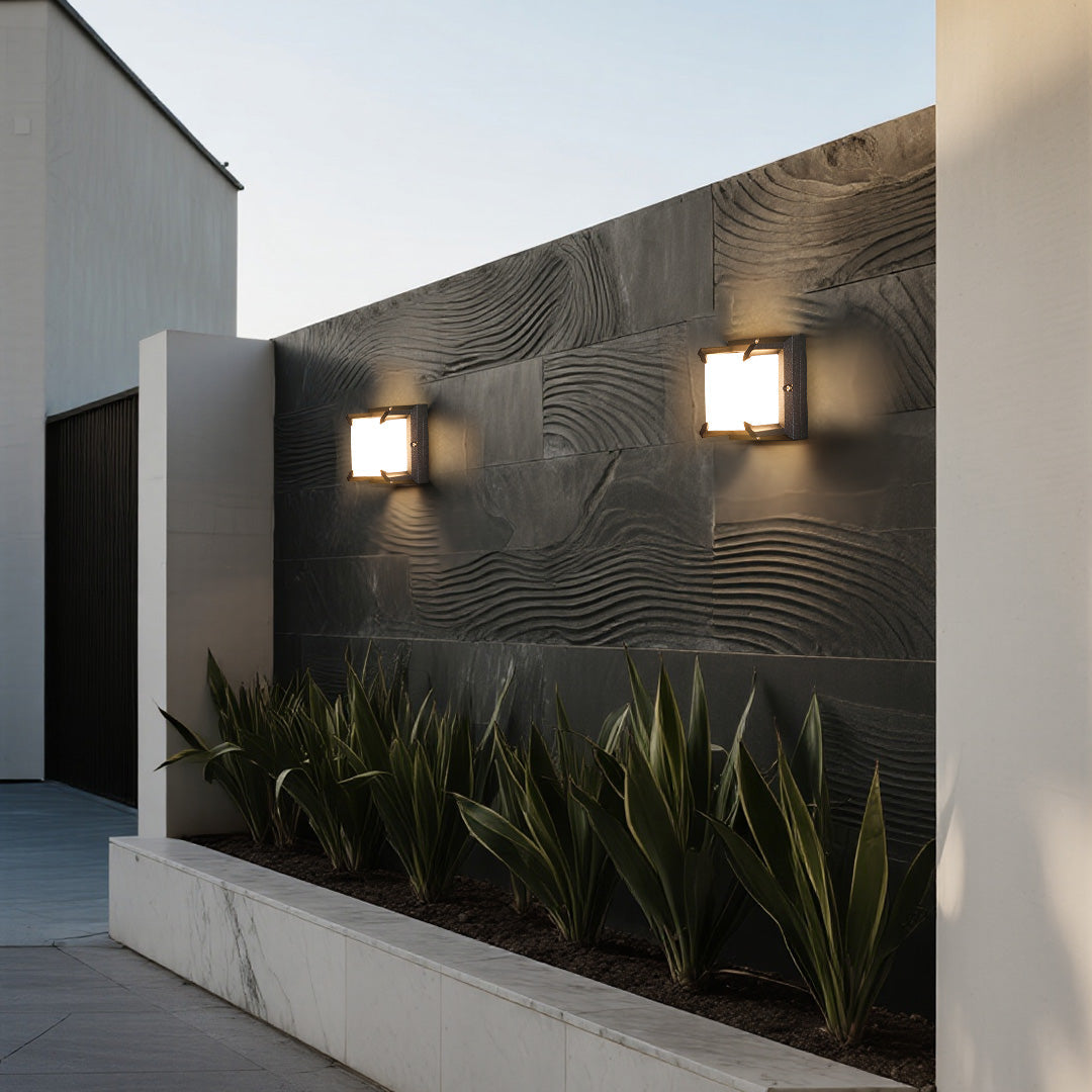 Square Black Waterproof LED Outdoor Wall Light – view 11 | BROKLEN