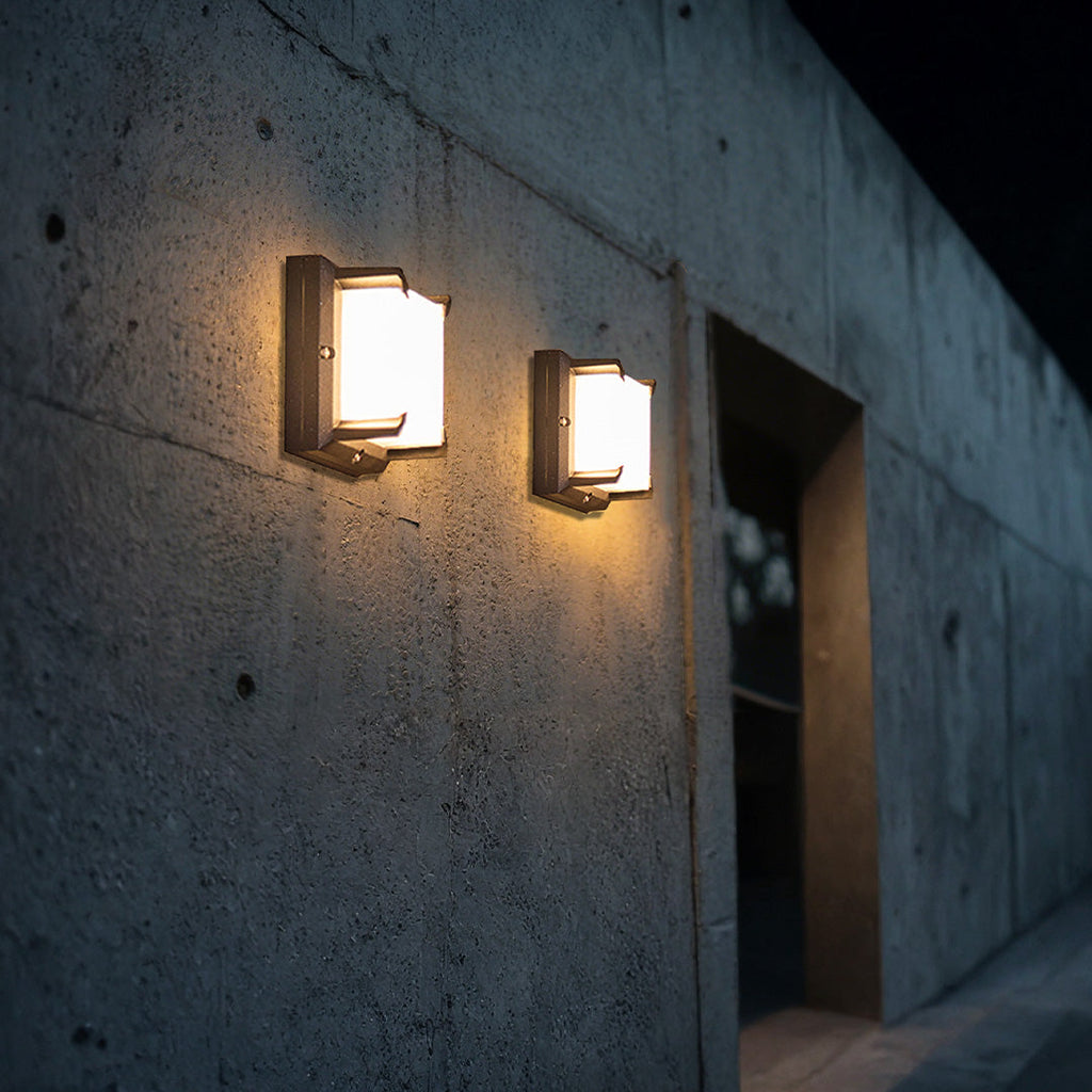 Square Black Waterproof LED Outdoor Wall Light – view 9 | BROKLEN