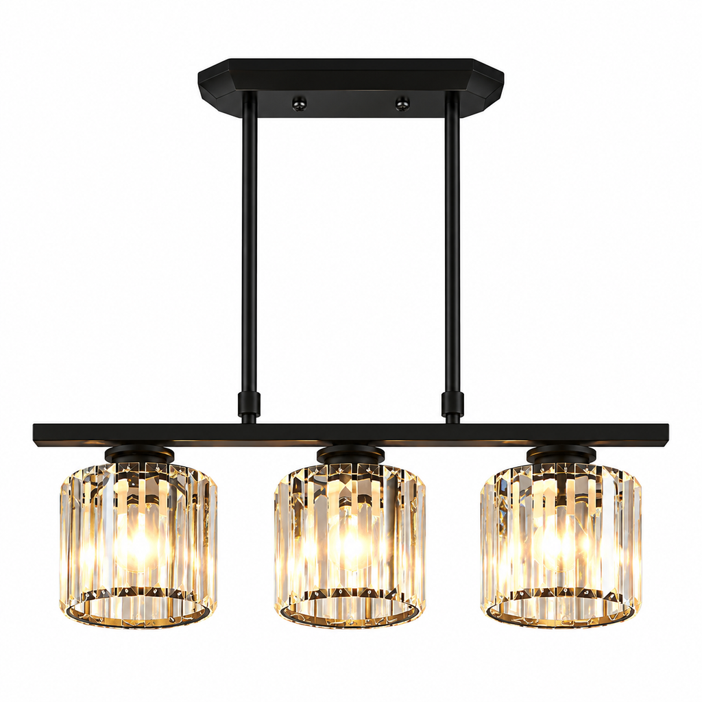 Glass Shade Linear Pendant Light – view 7 | BROKLEN