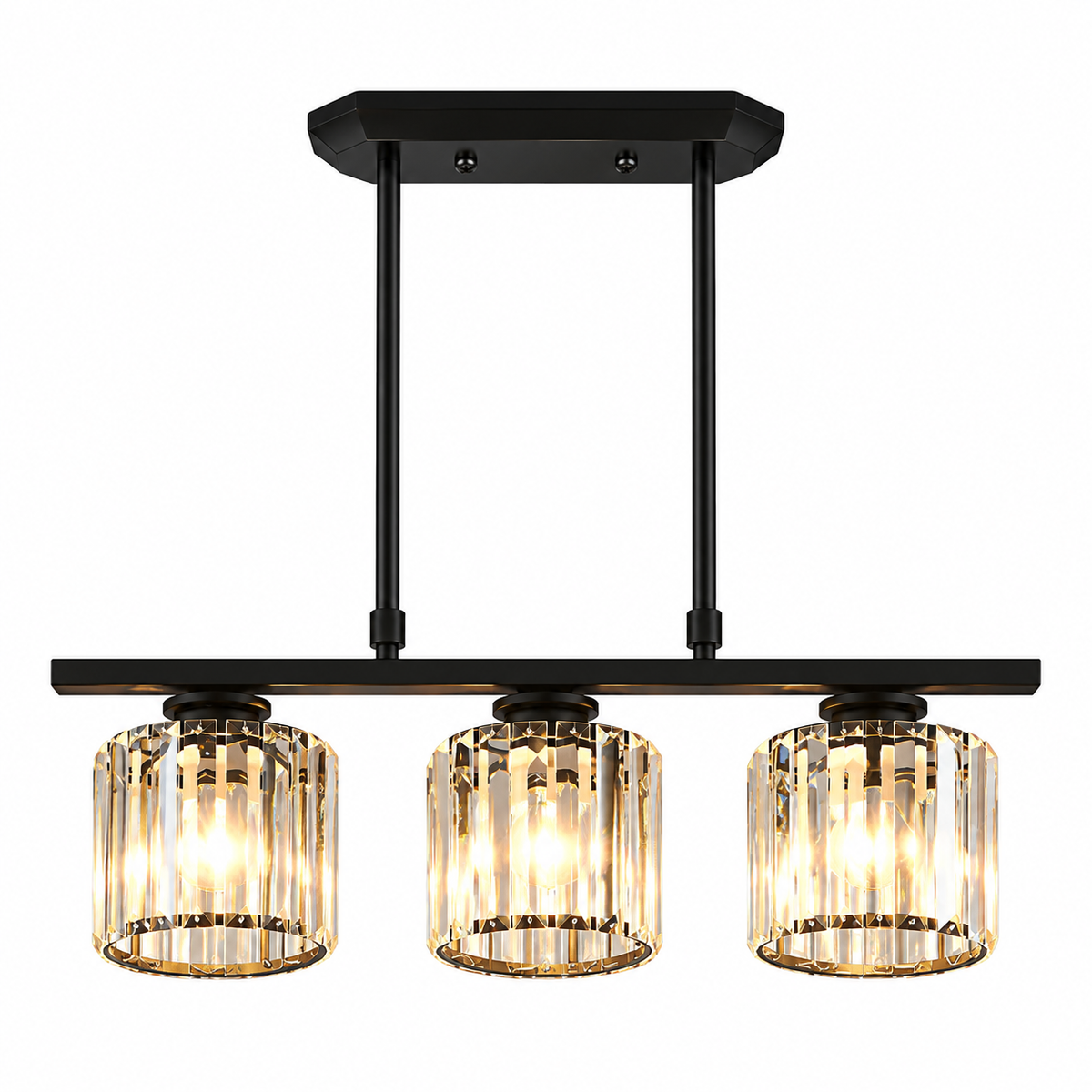 Glass Shade Linear Pendant Light – view 7 | BROKLEN