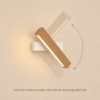 Solid Wood LED Reading Wall Light, Pivoting Head – view 87 | BROKLEN