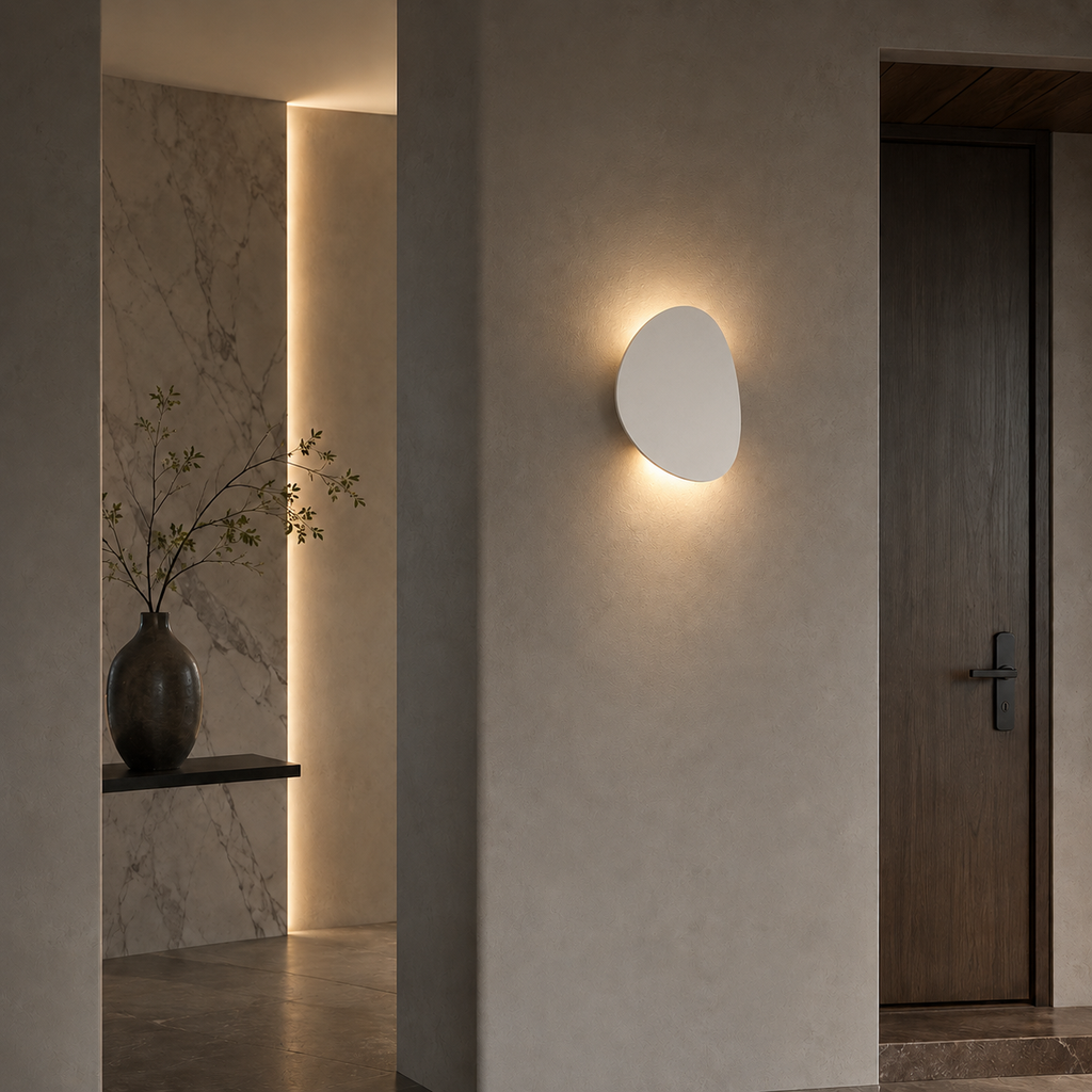 Modern Aluminium LED Disc Wall Light, Indirect Light – view 21 | BROKLEN